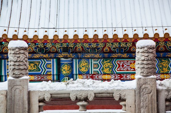 北京故宫雪景图片