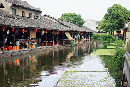 浙江绍兴江南水乡背景