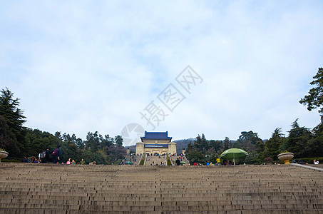 南京中山陵全景图片