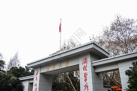 南京大学大门背景