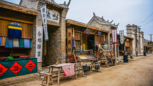 横店影视基地银川镇北堡影视基地背景