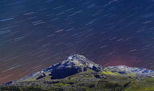 山峰星轨背景背景图片