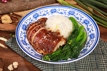 烧鸭煲仔饭烧鸭腿饭背景