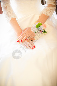 婚礼手腕花背景图片