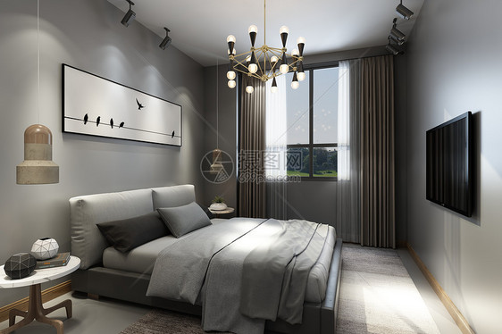 现代卧室风格图片