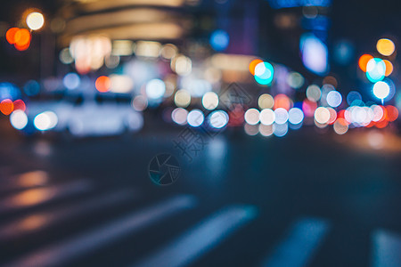 地面夜景城市道路夜景背景