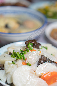 中式餐饮美食年夜饭背景图片