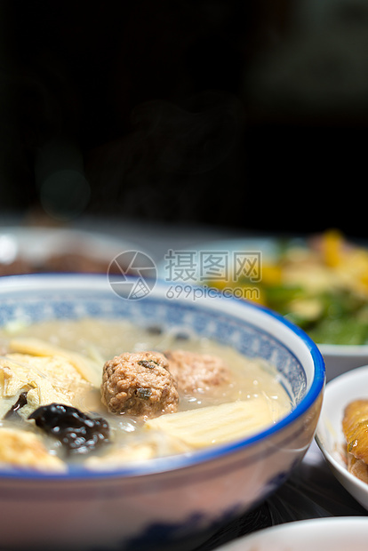 中式餐饮美食年夜饭图片