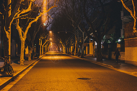 城市夜晚道路图片