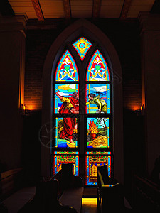 教堂窗户西方宗教高清图片