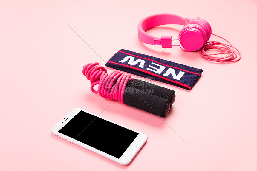 粉色女性运动健身背景图片