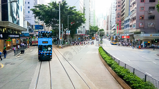 城市交通有轨电车叮叮车香港图片