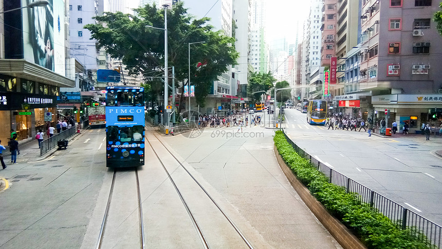 城市交通有轨电车叮叮车香港图片