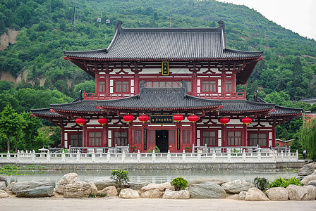 贵妃酥西安华清池风景背景