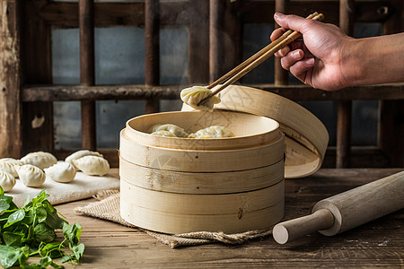 刚出炉的饺子高清图片