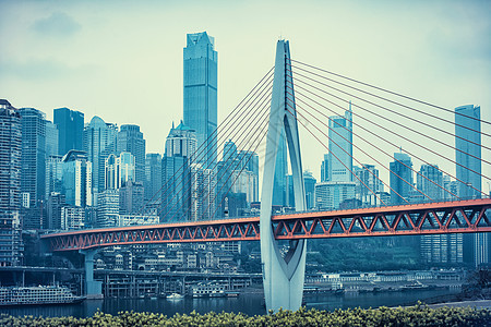 重庆千厮门大桥风光背景图片