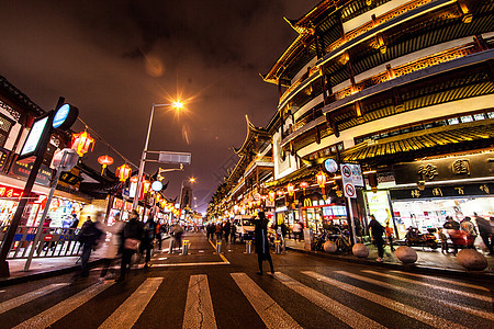 上海城隍庙元宵灯会背景图片