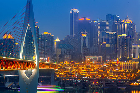 重庆千厮门大桥大楼高清图片素材