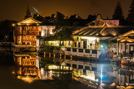 上海朱家角古镇夜景图片