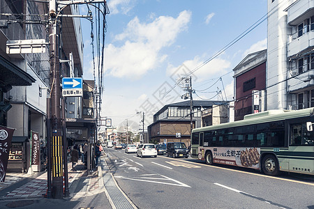 绿色公路日本东京街道背景