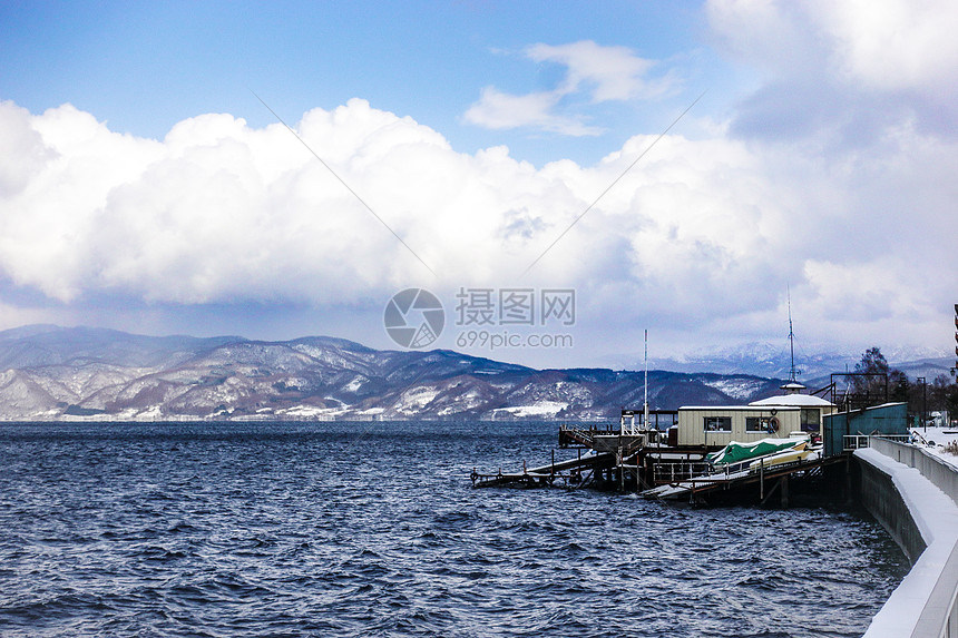 日本北海道洞爷湖风光图图片