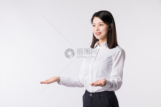 职场女性产品展示动作图片