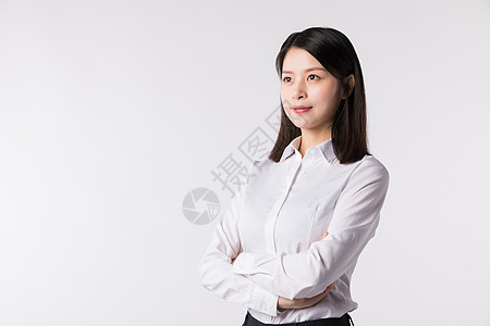 商务人物自信的职场女性背景