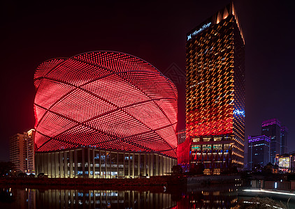 汉庭酒店武汉汉秀剧场背景