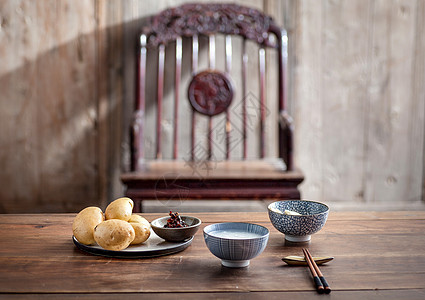 养生餐早餐背景