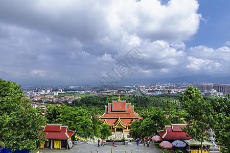 云南大佛寺公园西双版纳大佛寺公园背景