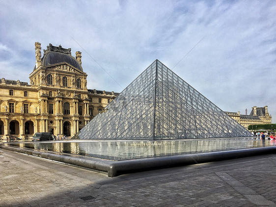 法国巴黎著名旅游景点卢浮宫图片