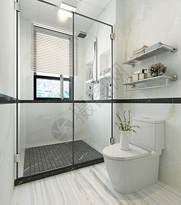 浴室隔断现代卫生间效果图背景