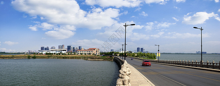 昆承湖状元桥背景