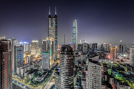深圳城市地标夜景背景图片