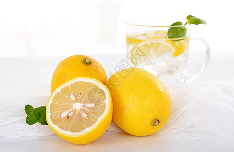 新鲜柠檬水果美图高清图片