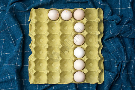 鸡蛋排列成数字图片