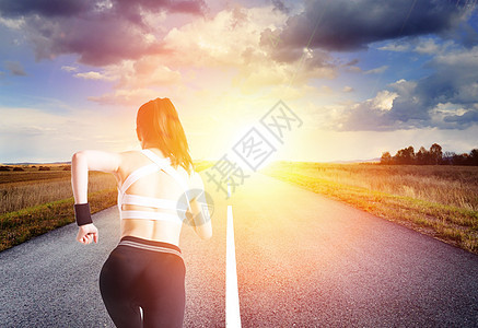 健康跑步健康运动高清图片素材