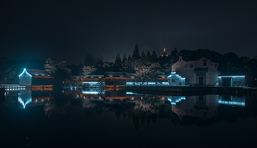 乌镇夜景图片