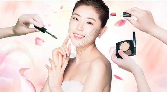 美容化妆海报背景图片