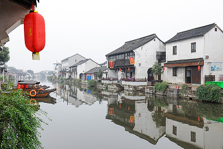 震泽古镇背景图片