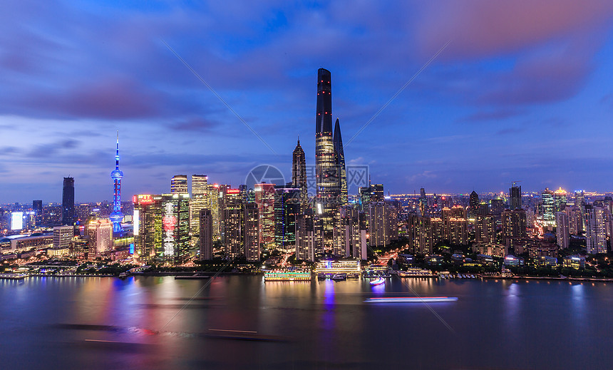 上海陆家嘴浦东新区夜景图片