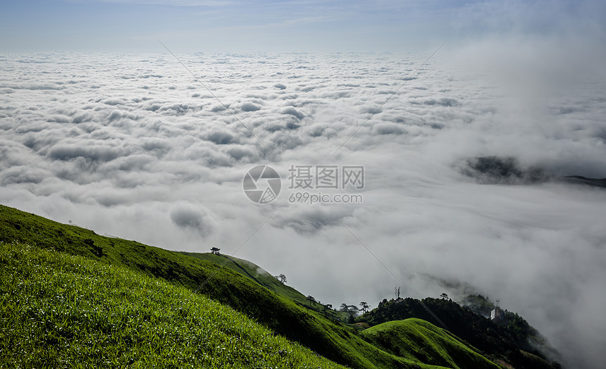 江西武功山云海景观图片