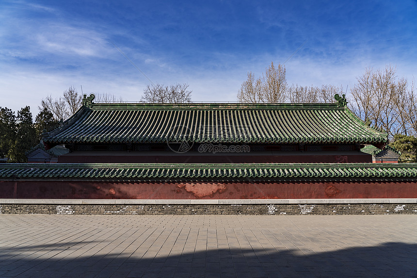 地坛的古建筑图片