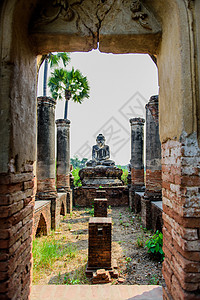 缅甸佛教建筑遗址图片