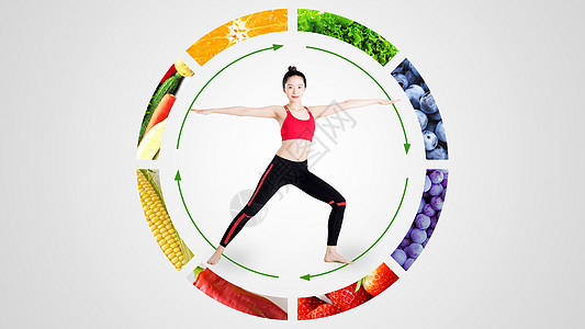 均衡绿色健康营养饮食图片