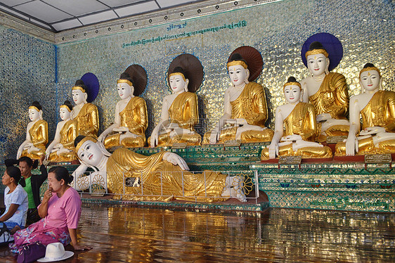 缅甸佛像宗教祈祷图片