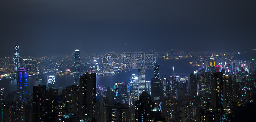 香港太平山夜景图片