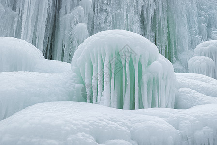 冬日冰瀑图片