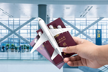 航班旅游护照设计图片