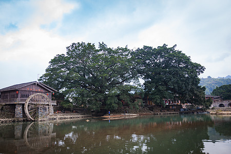 青山绿水蓝天白云云水谣田园风光背景